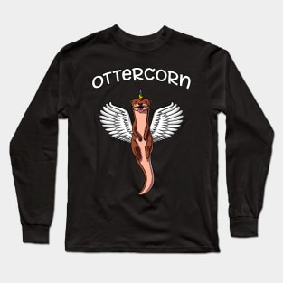 Otter Unicorn Ottercorn Long Sleeve T-Shirt